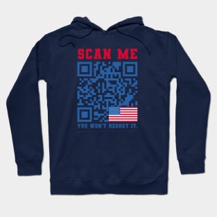 Funny QR President Trump is dancing Hoodie